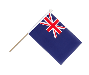 United Kingdom Naval Blue Ensign 1659 Hand Waving Flag 6x9"