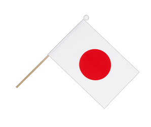 Japon Drapeau sur hampe 15 x 22 cm
