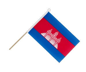 Mini Hand Waving Flag Cambodia - 6x9"