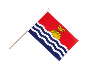 Kiribati Hand Waving Flag 6x9"