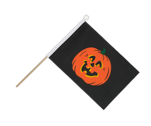 Pumpkin Hand Waving Flag 6x9"