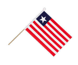 Liberia Hand Waving Flag 6x9"