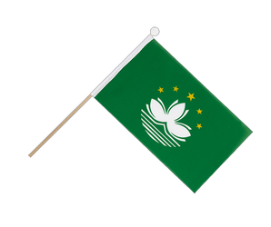 Mini Hand Waving Flag Macao Macau - 6x9"