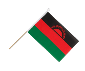 Drapeau Malawi sur hampe - 15 x 22 cm