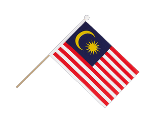 Malaysia Hand Waving Flag 6x9"