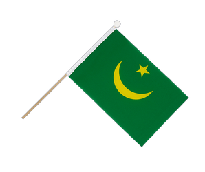 Mauritania Hand Waving Flag 6x9"