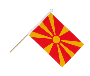 Macedonia Hand Waving Flag 6x9"