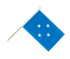 Mini Hand Waving Flag Micronesia - 6x9"