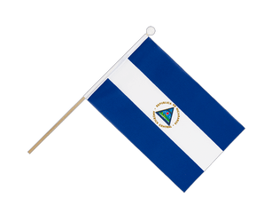 Nicaragua Hand Waving Flag 6x9"