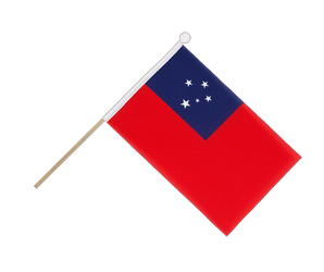 Samoa Hand Waving Flag 6x9"