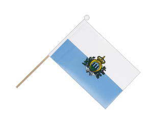 Mini Hand Waving Flag San Marino - 6x9"