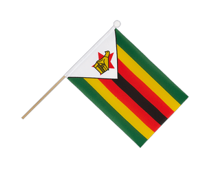 Mini Hand Waving Flag Zimbabwe - 6x9"
