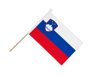 Slovenia Hand Waving Flag 6x9"