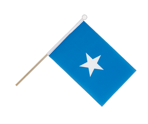 Somalie Drapeau sur hampe 15 x 22 cm