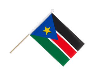 Sud-Soudan Drapeau sur hampe 15 x 22 cm