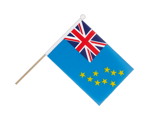Mini Hand Waving Flag Tuvalu - 6x9"