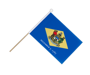 Delaware Hand Waving Flag 6x9"