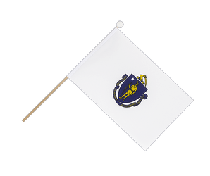 Massachusetts Hand Waving Flag 6x9"