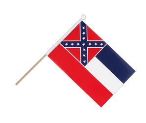 Mississippi Hand Waving Flag 6x9"