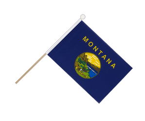 Montana Hand Waving Flag 6x9"