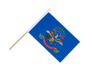 North Dakota Hand Waving Flag 6x9"