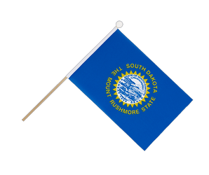South Dakota Hand Waving Flag 6x9"