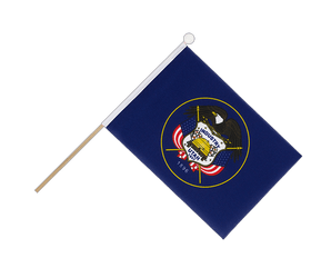 Utah Hand Waving Flag 6x9"