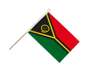 Vanuatu Hand Waving Flag 6x9"