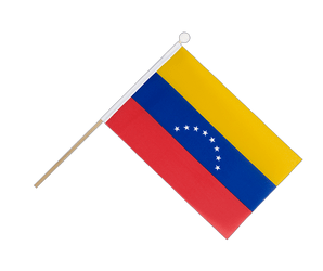 Venezuela 8 Etoiles Drapeau sur hampe 15 x 22 cm
