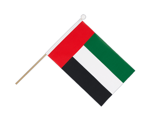 Vereinigte Arabische Emirate Stockfähnchen 15 x 22 cm