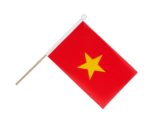 Viêt Nam Vietnam Drapeau sur hampe 15 x 22 cm