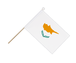 Zypern Stockfähnchen 15 x 22 cm