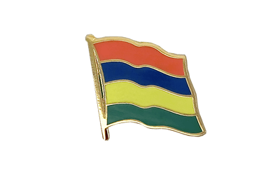Mauritius Flaggen Pin 2 x 2 cm