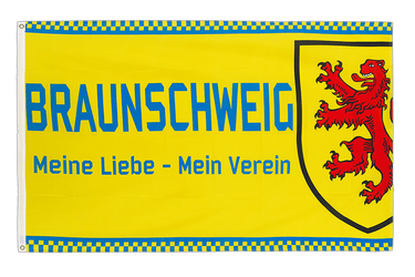 Braunschweig Meine Liebe mein Verein - Flagge 90 x 150 cm