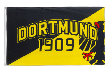 Dortmund 1909 avec aigle - Drapeau 90 x 150 cm