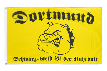 Dortmund Schwarz-Gelb ist der Ruhrpott - Flagge 90 x 150 cm
