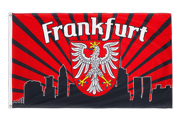 Frankfurt Skyline - Flagge 90 x 150 cm
