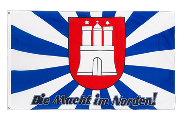 Hamburg Die Macht im Norden 3x5 ft Flag