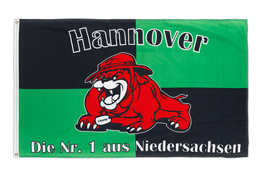 Hannover Bulldogge, Die Nr. 1 aus Niedersachsen - Flagge 90 x 150 cm
