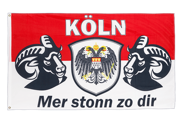 Köln Mer stonn zo dir - Flagge 90 x 150 cm