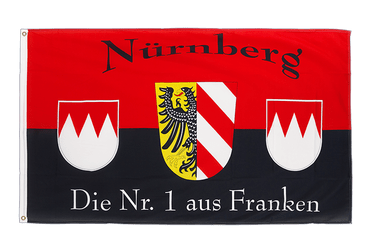 Nürnberg Die Nr. 1 aus Franken - Flagge 90 x 150 cm