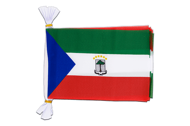 Guinée équatoriale Mini Guirlande fanion 15 x 22 cm, 3 m