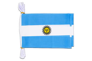 Argentinien Fahnenkette 15 x 22 cm, 3 m