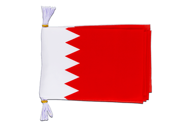 Bahrain Flag Bunting 6x9", 3 m