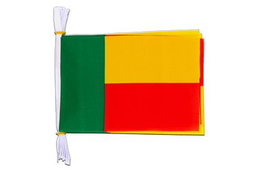 Benin Fahnenkette 15 x 22 cm, 3 m