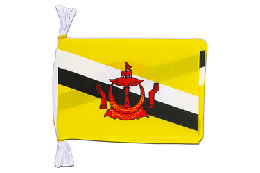 Brunei Flag Bunting 6x9", 3 m