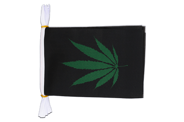 Cannabis Reggae Mini Guirlande fanion 15 x 22 cm, 3 m