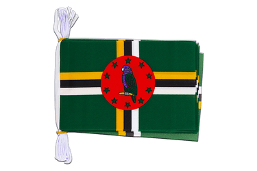 Flag Bunting Dominica - 6x9", 3 m