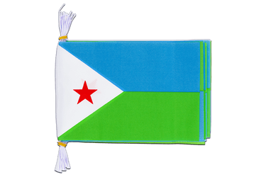Flag Bunting Djibouti - 6x9", 3 m