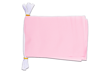 Unicolor pink Flag Bunting 6x9", 3 m